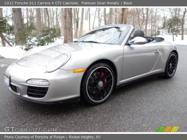 2012 Porsche 911 Carrera 4 GTS Cabriolet in Platinum Silver Metallic
