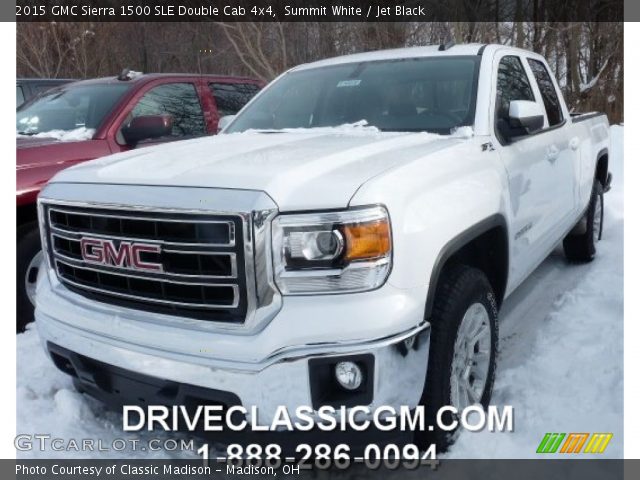 2015 GMC Sierra 1500 SLE Double Cab 4x4 in Summit White