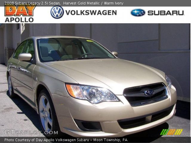 2008 Subaru Legacy 2.5i Sedan in Harvest Gold Metallic