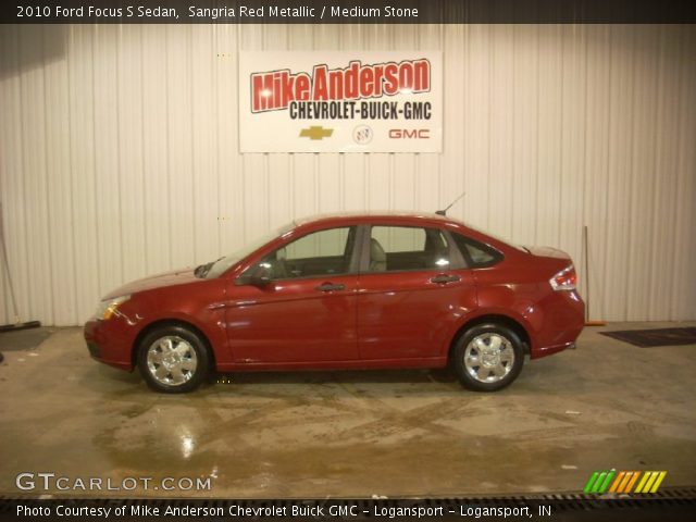 2010 Ford Focus S Sedan in Sangria Red Metallic