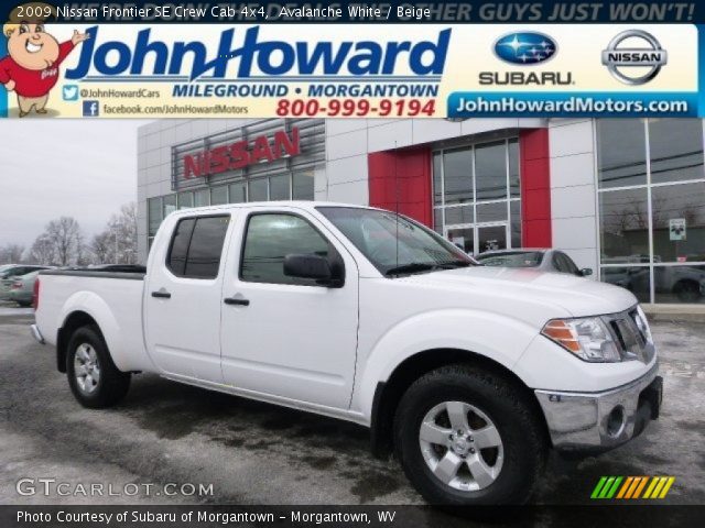 2009 Nissan Frontier SE Crew Cab 4x4 in Avalanche White