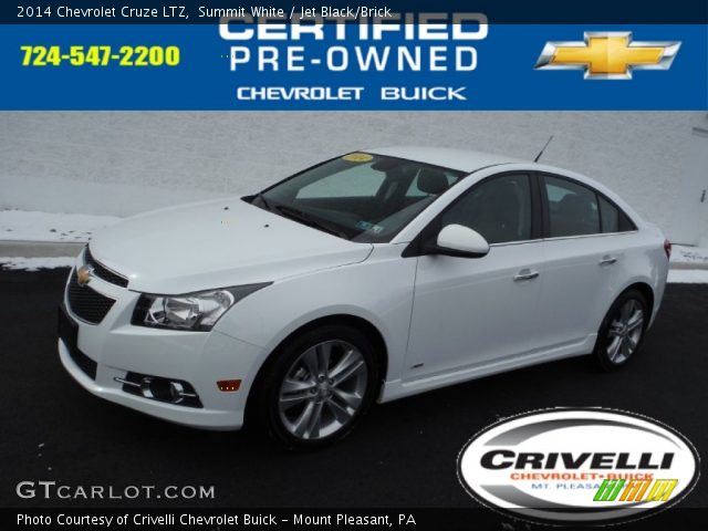 2014 Chevrolet Cruze LTZ in Summit White