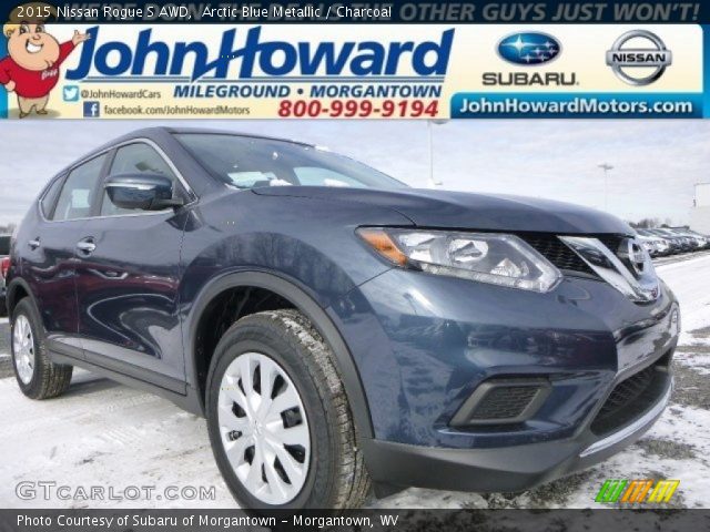 2015 Nissan Rogue S AWD in Arctic Blue Metallic