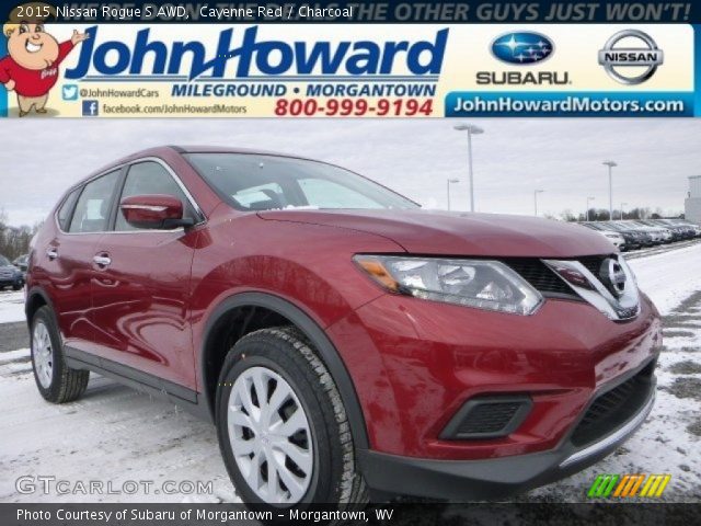2015 Nissan Rogue S AWD in Cayenne Red