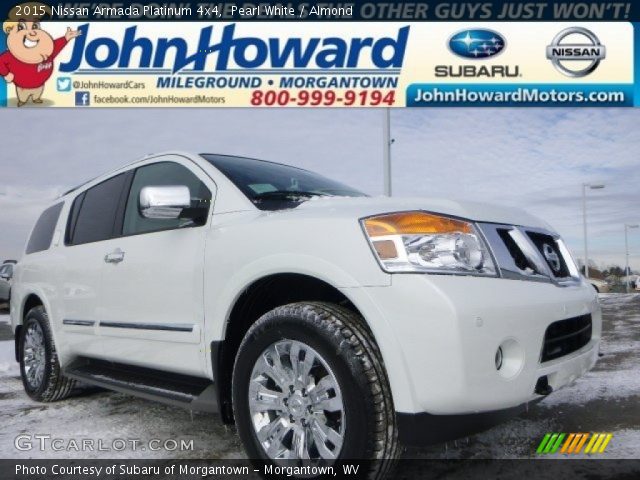 2015 Nissan Armada Platinum 4x4 in Pearl White