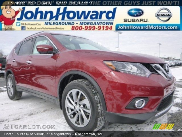 2015 Nissan Rogue SL AWD in Cayenne Red