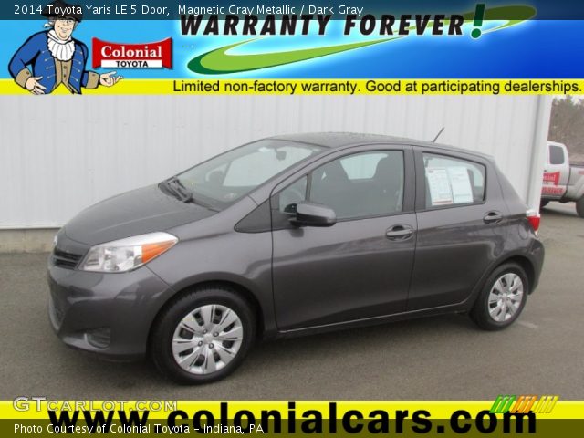 2014 Toyota Yaris LE 5 Door in Magnetic Gray Metallic