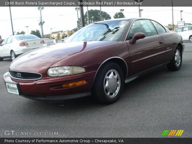 1998 Buick Riviera Supercharged Coupe in Bordeaux Red Pearl