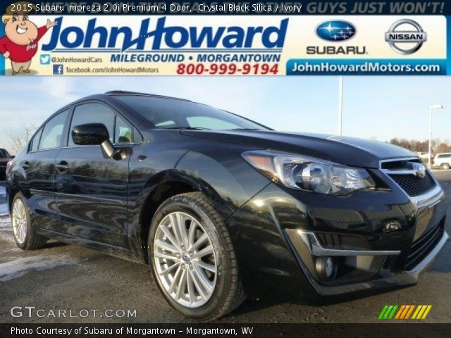 2015 Subaru Impreza 2.0i Premium 4 Door in Crystal Black Silica