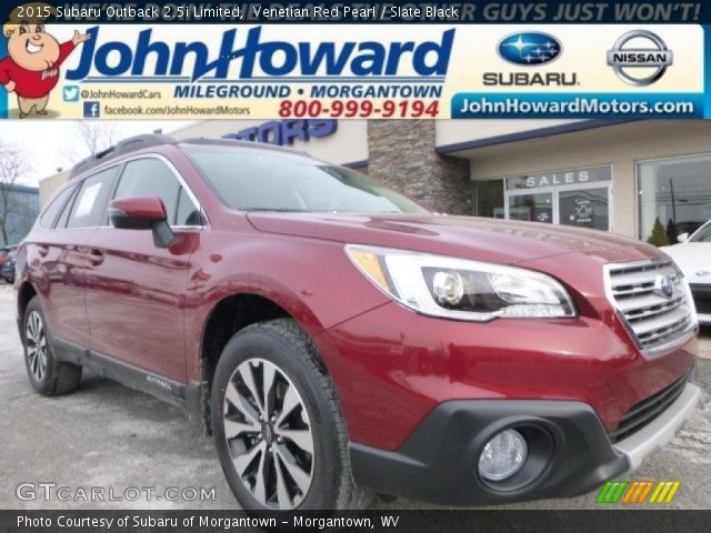 2015 Subaru Outback 2.5i Limited in Venetian Red Pearl