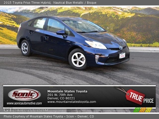 2015 Toyota Prius Three Hybrid in Nautical Blue Metallic