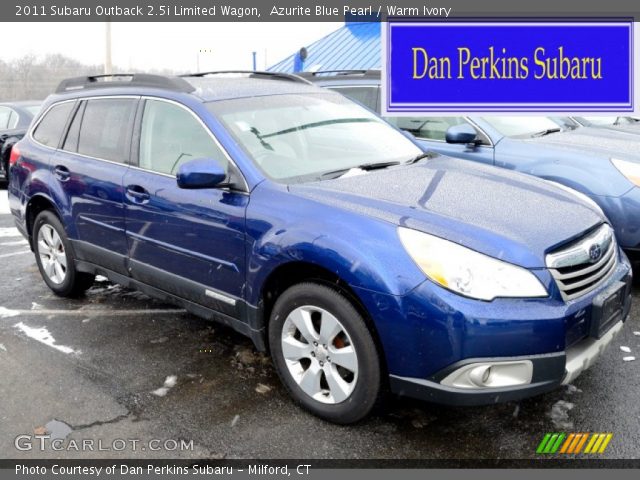2011 Subaru Outback 2.5i Limited Wagon in Azurite Blue Pearl