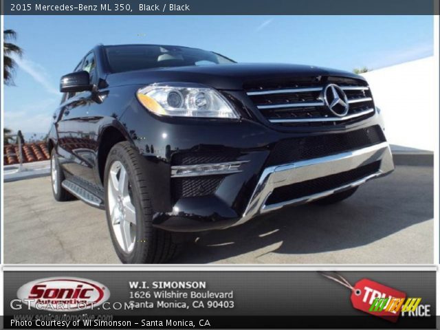 2015 Mercedes-Benz ML 350 in Black