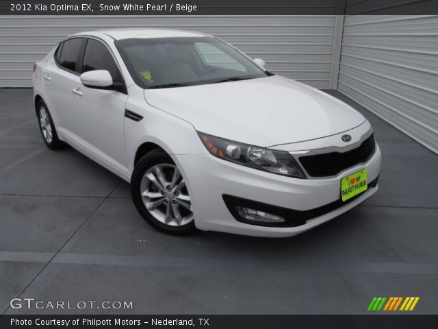 2012 Kia Optima EX in Snow White Pearl