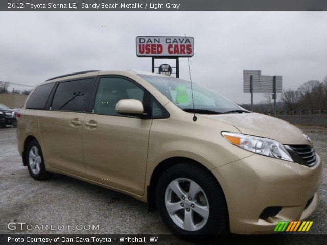 2012 Toyota Sienna LE in Sandy Beach Metallic