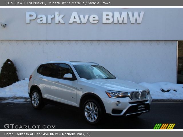 2015 BMW X3 xDrive28i in Mineral White Metallic