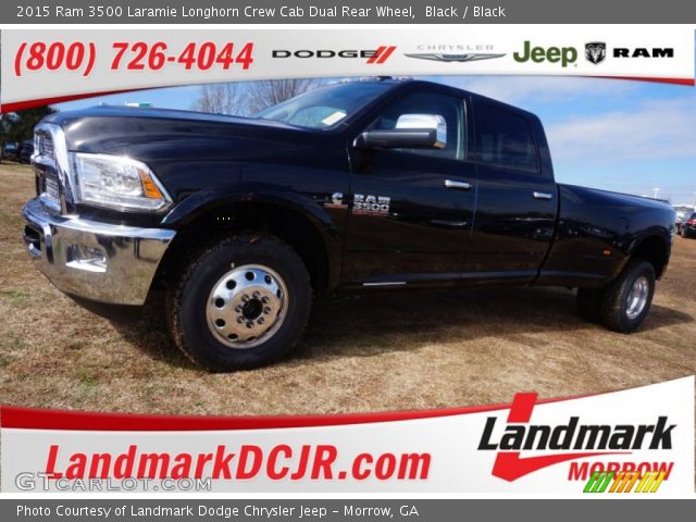 2015 Ram 3500 Laramie Longhorn Crew Cab Dual Rear Wheel in Black