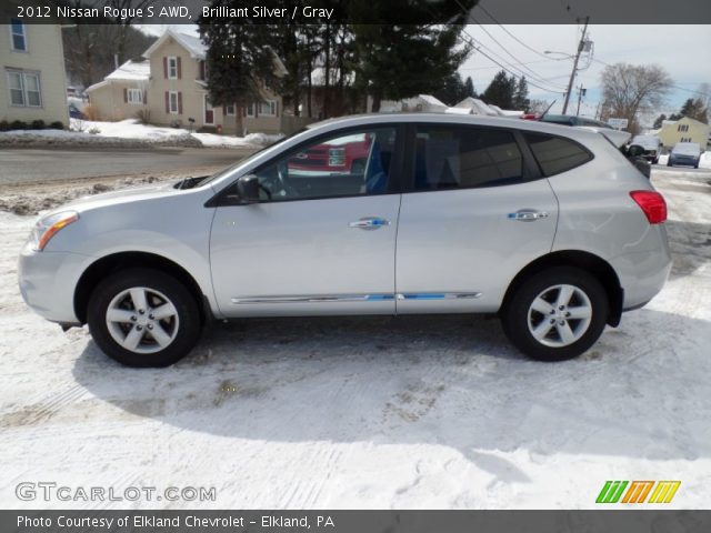 2012 Nissan Rogue S AWD in Brilliant Silver