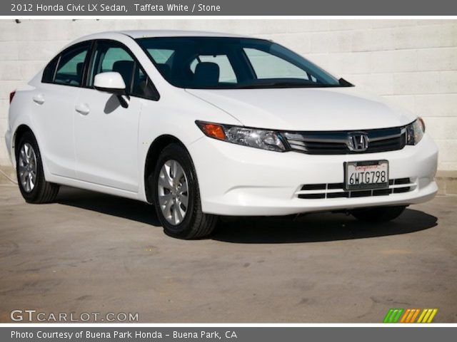 2012 Honda Civic LX Sedan in Taffeta White