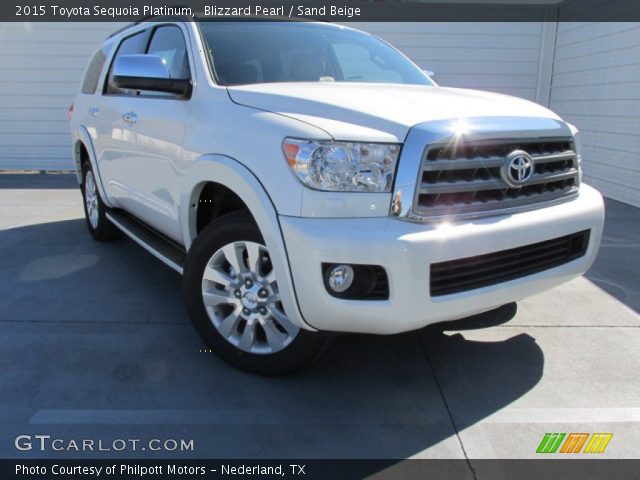 2015 Toyota Sequoia Platinum in Blizzard Pearl
