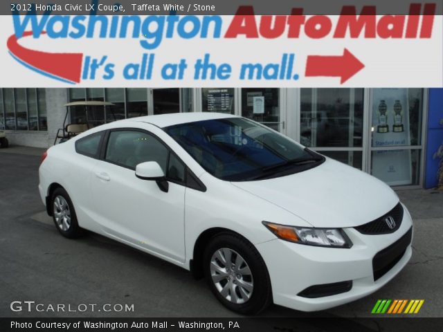 2012 Honda Civic LX Coupe in Taffeta White