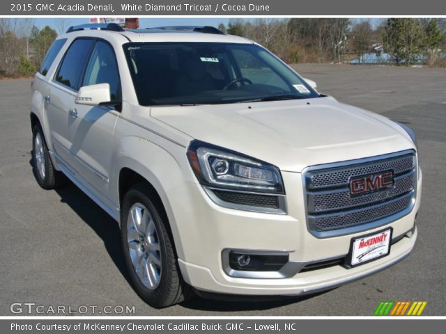 2015 GMC Acadia Denali in White Diamond Tricoat