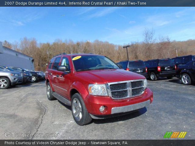 2007 Dodge Durango Limited 4x4 in Inferno Red Crystal Pearl