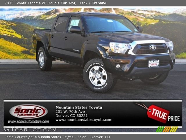 2015 Toyota Tacoma V6 Double Cab 4x4 in Black