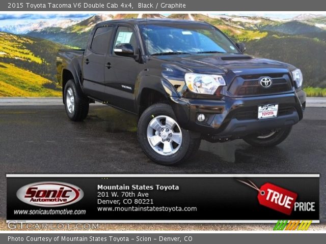 2015 Toyota Tacoma V6 Double Cab 4x4 in Black