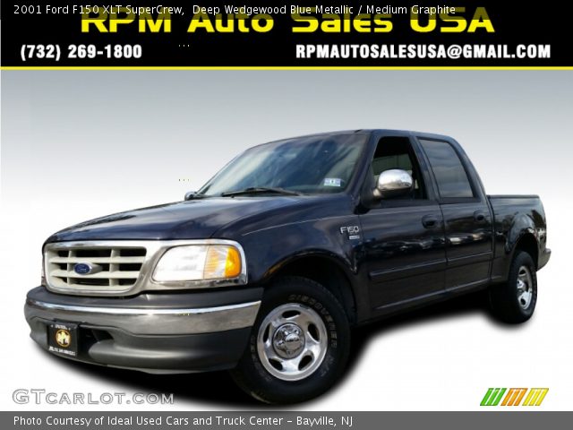 2001 Ford F150 XLT SuperCrew in Deep Wedgewood Blue Metallic