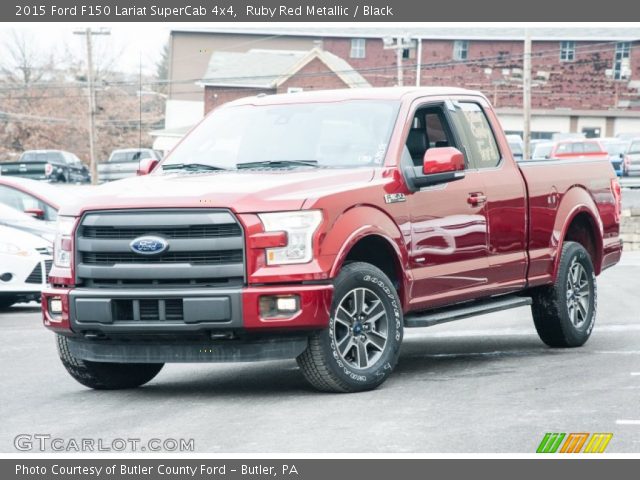 2015 Ford F150 Lariat SuperCab 4x4 in Ruby Red Metallic