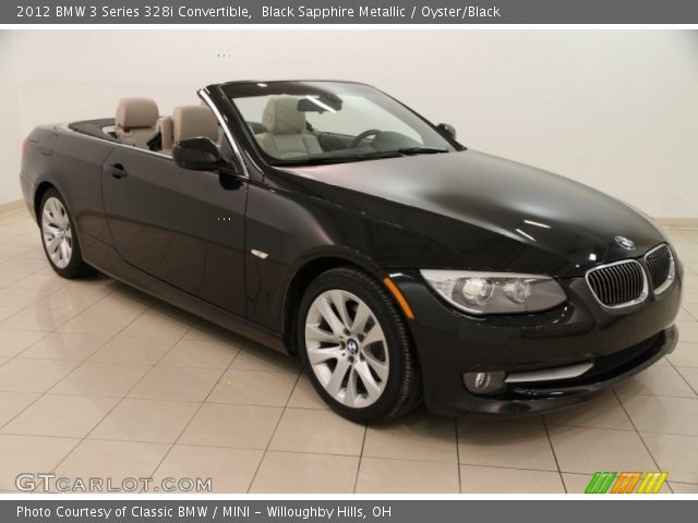 2012 BMW 3 Series 328i Convertible in Black Sapphire Metallic