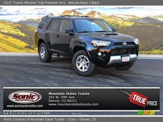 2015 Toyota 4Runner Trail Premium 4x4 in Attitude Black