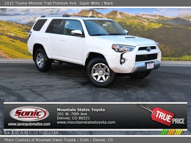 2015 Toyota 4Runner Trail Premium 4x4 in Super White