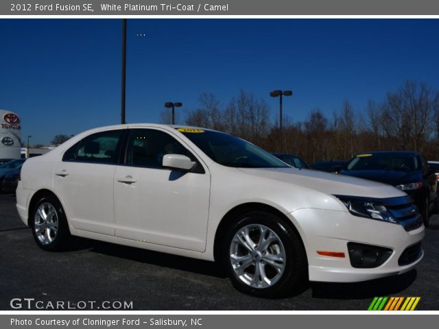 2012 Ford Fusion SE in White Platinum Tri-Coat