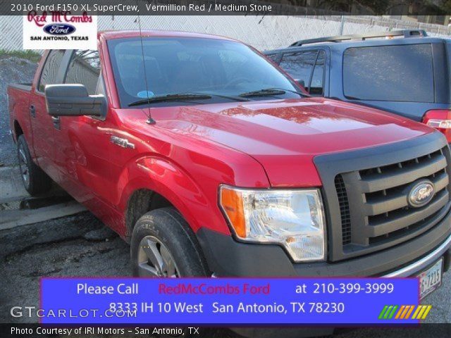 2010 Ford F150 XL SuperCrew in Vermillion Red