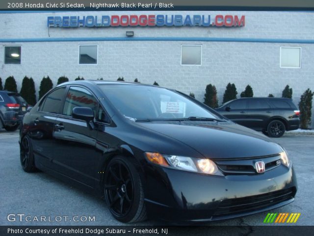 2008 Honda Civic Si Sedan in Nighthawk Black Pearl