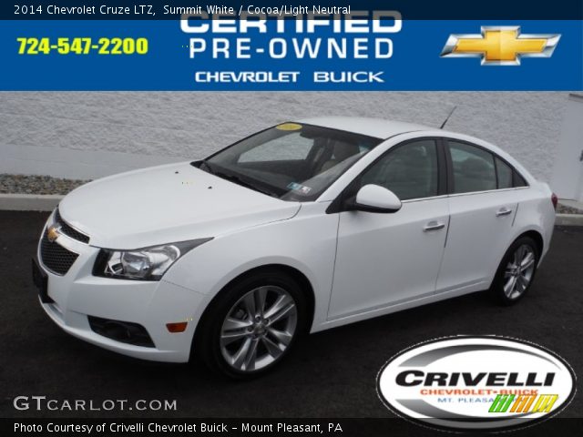 2014 Chevrolet Cruze LTZ in Summit White