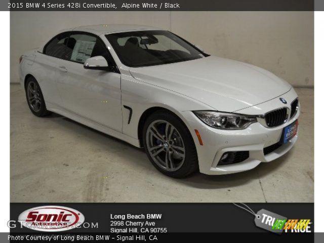 2015 BMW 4 Series 428i Convertible in Alpine White