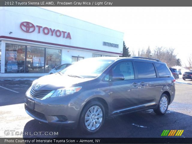 2012 Toyota Sienna LE AWD in Predawn Gray Mica