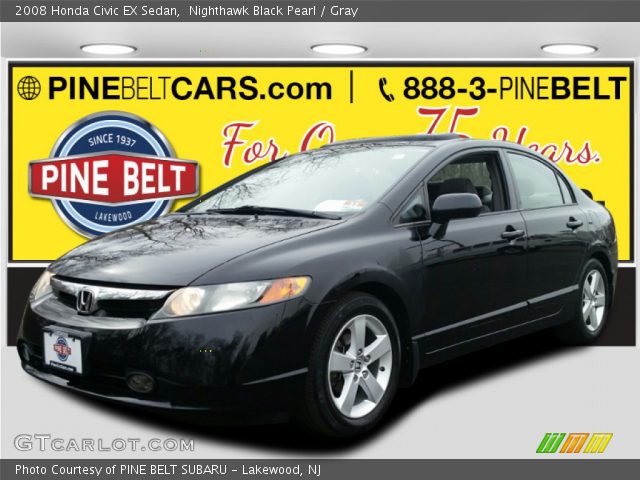 2008 Honda Civic EX Sedan in Nighthawk Black Pearl