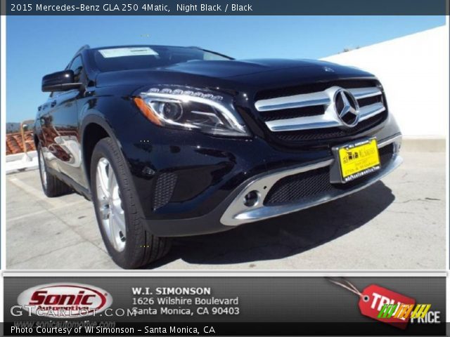 2015 Mercedes-Benz GLA 250 4Matic in Night Black