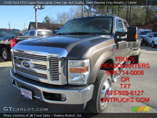 2008 Ford F350 Super Duty Lariat Crew Cab 4x4 Dually in Dark Shadow Grey Metallic