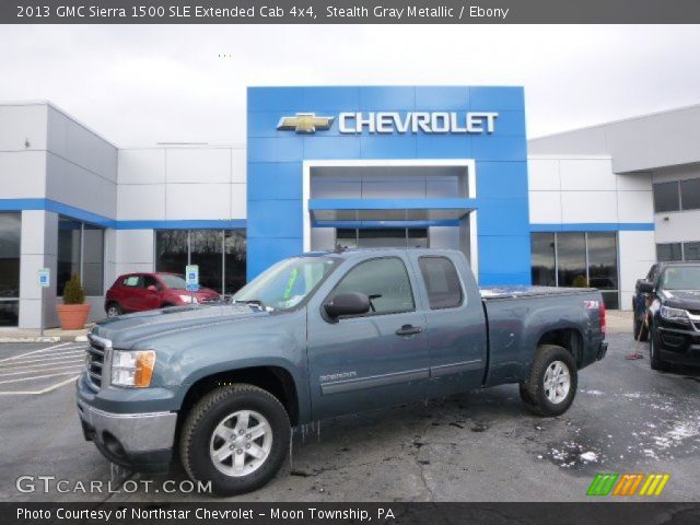 2013 GMC Sierra 1500 SLE Extended Cab 4x4 in Stealth Gray Metallic