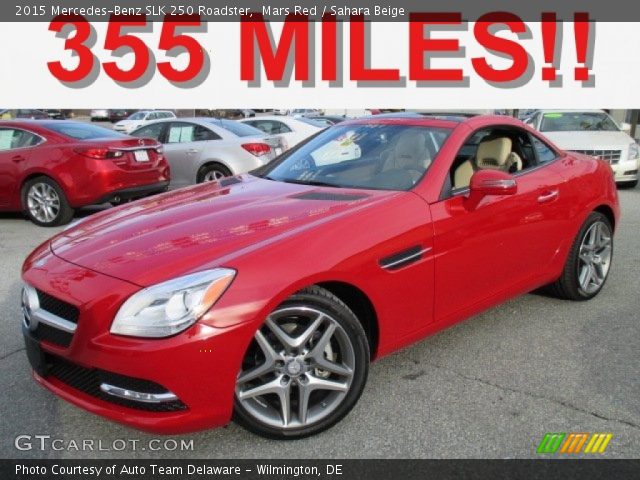 2015 Mercedes-Benz SLK 250 Roadster in Mars Red