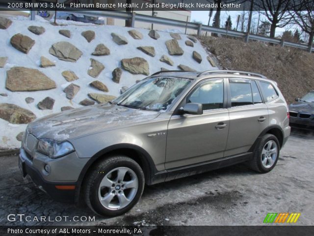 2008 BMW X3 3.0si in Platinum Bronze Metallic