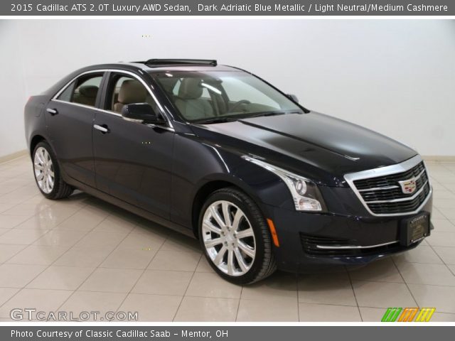 2015 Cadillac ATS 2.0T Luxury AWD Sedan in Dark Adriatic Blue Metallic