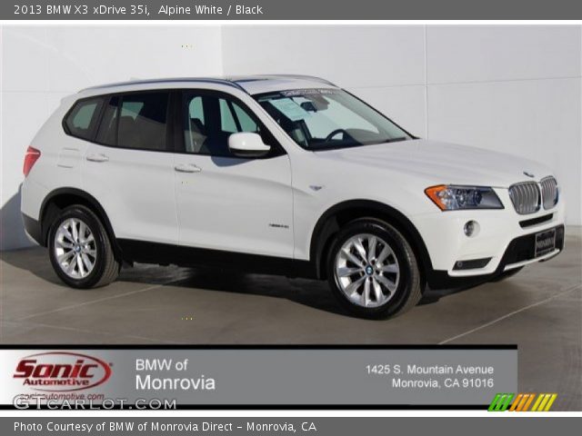 2013 BMW X3 xDrive 35i in Alpine White