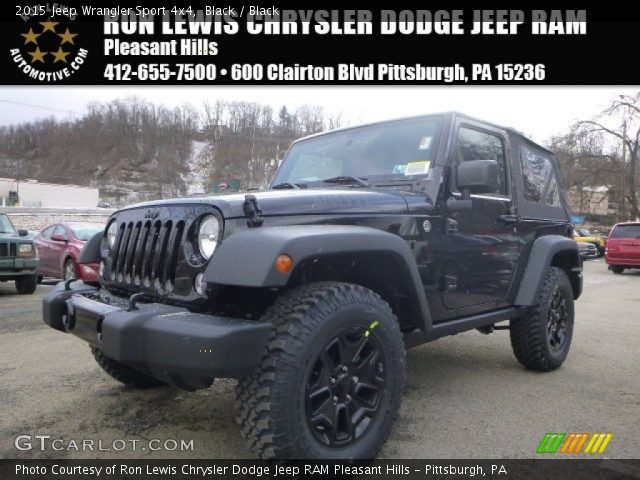 2015 Jeep Wrangler Sport 4x4 in Black