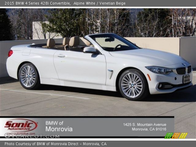 2015 BMW 4 Series 428i Convertible in Alpine White